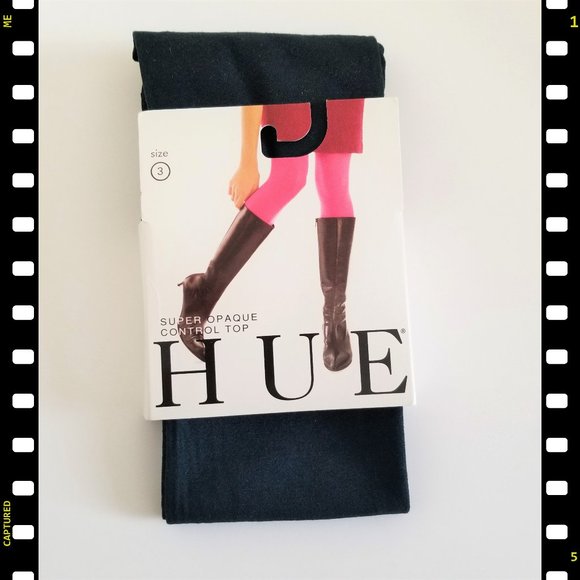 HUE Accessories - HUE Super Opaque Control Top  Black Size 3…